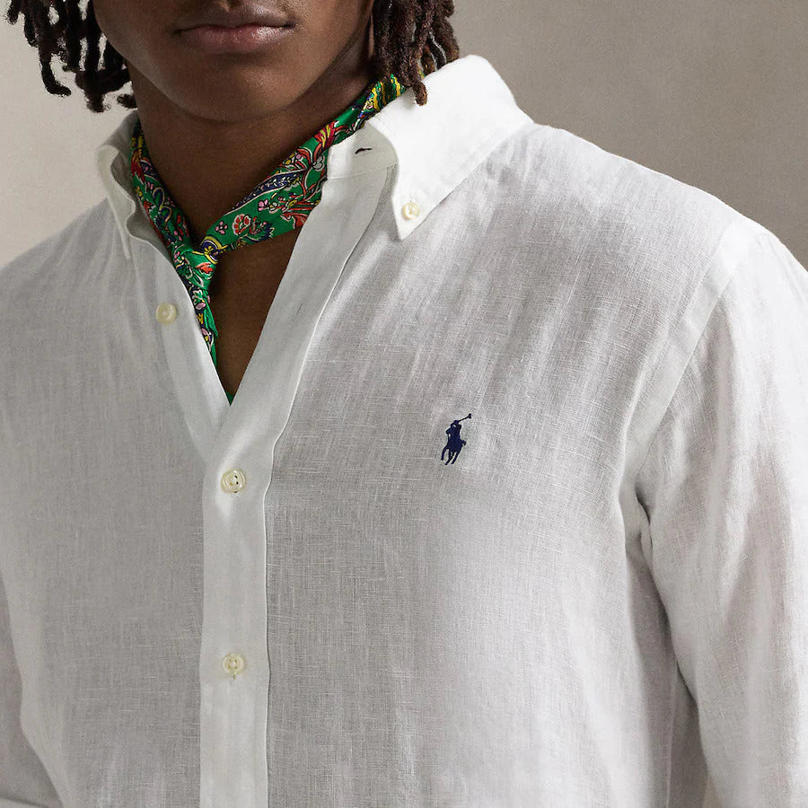 RL White Linen Shirt