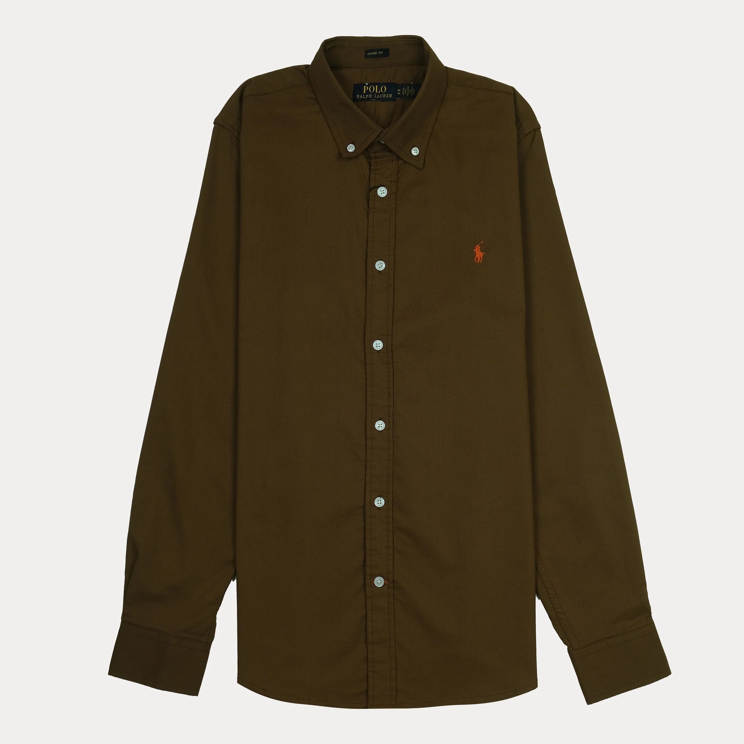 RL Brown Classic Fit Shirt