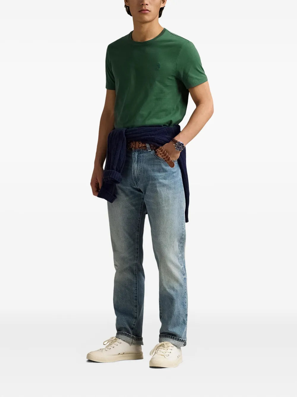 RL Crew-Neck T-shirt (Olive Green)