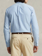 Ralph Lauren Classic Cotton Sky Blue Button-Up Shirt