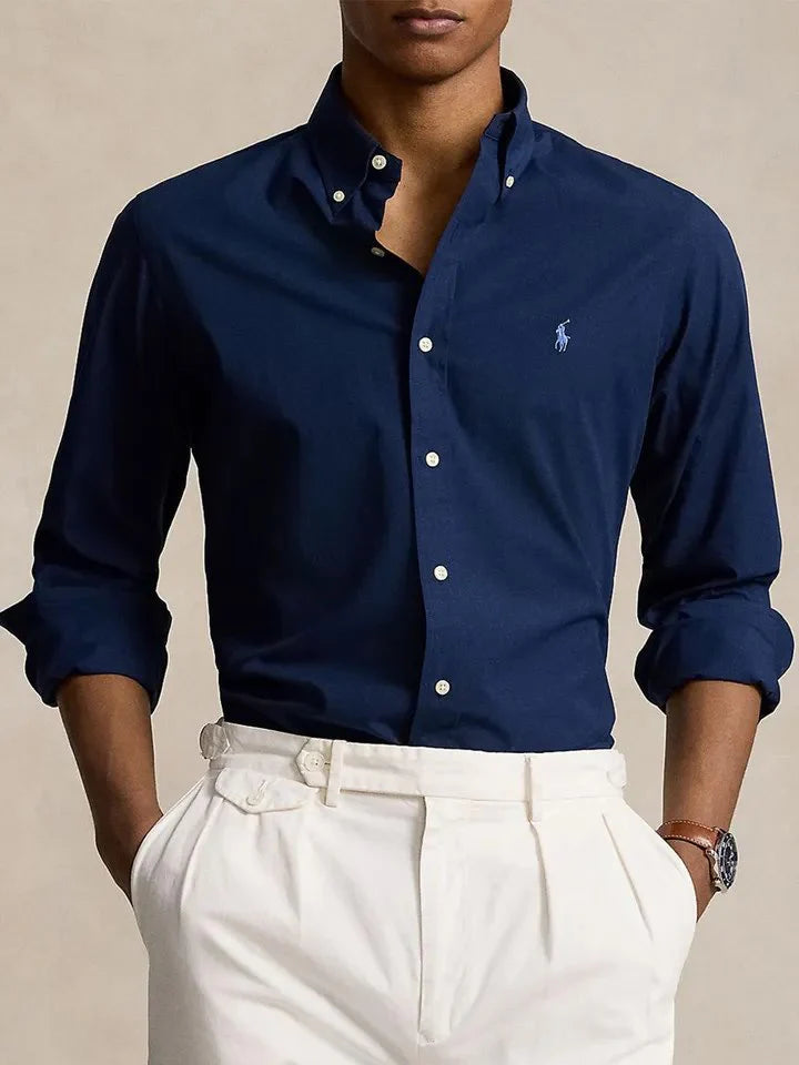 RL Navy LINEN Shirt