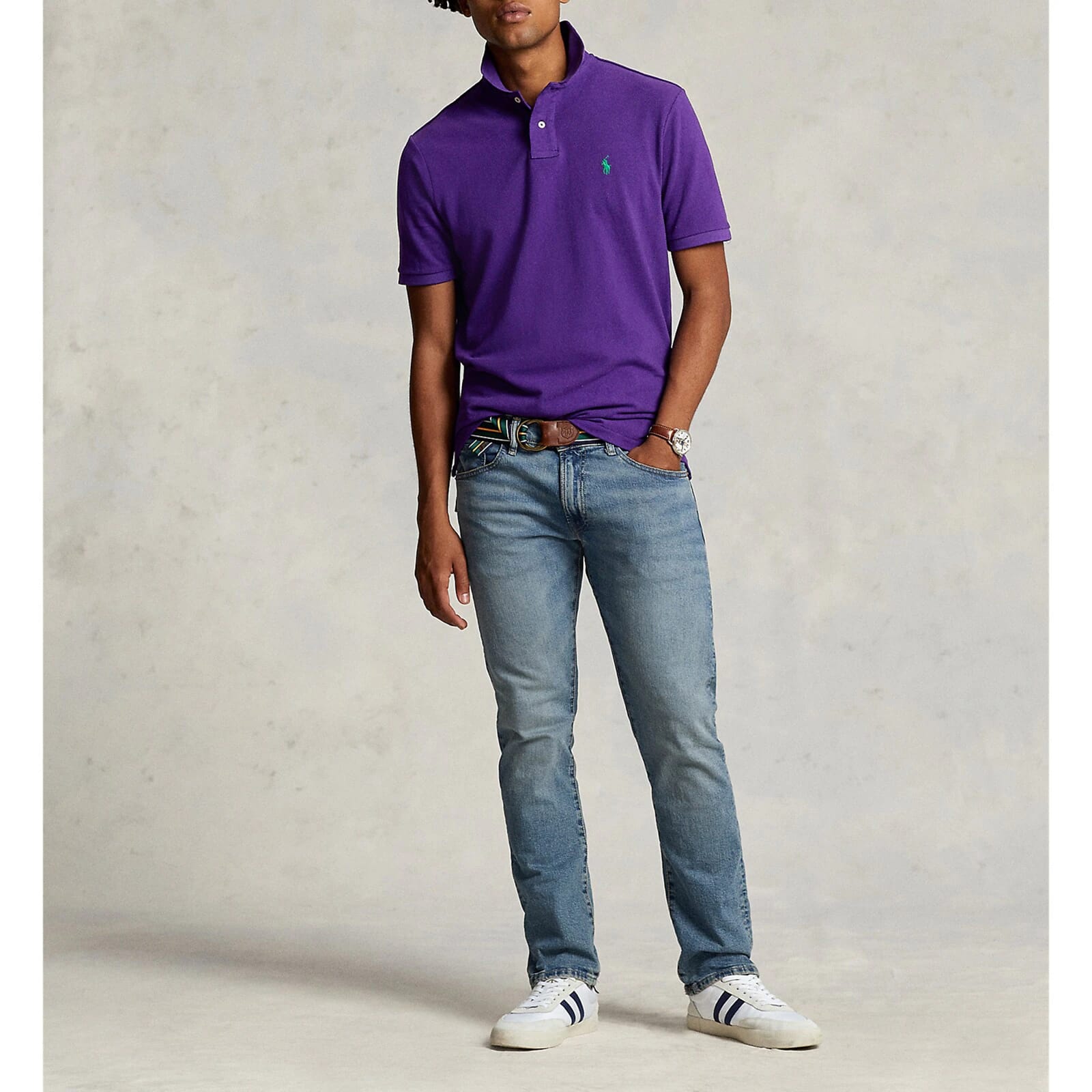 RL Purple Collar T-Shirt