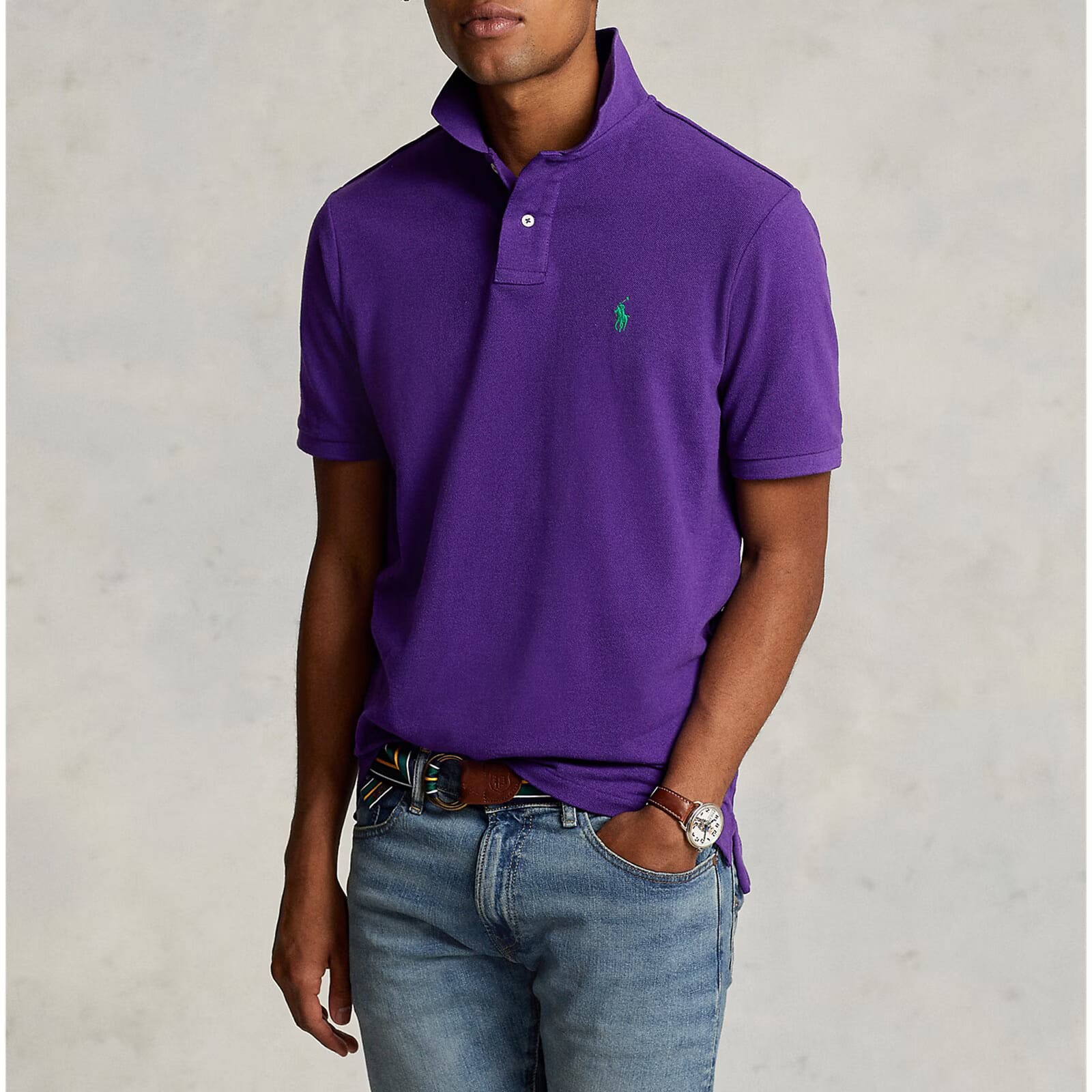 RL Purple Collar T-Shirt