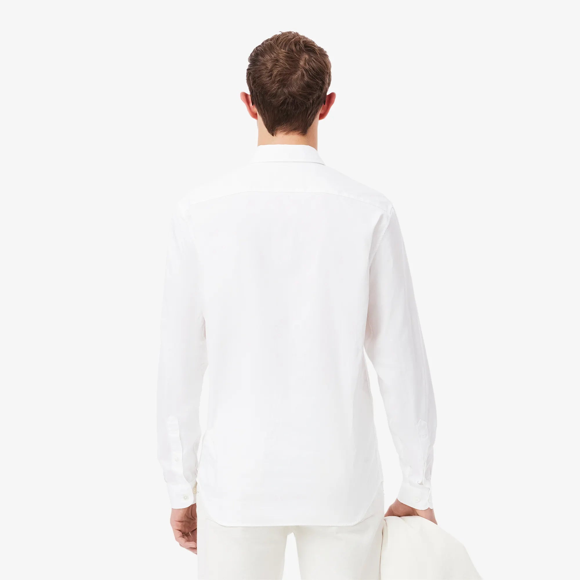 Regular Fit White Linen Shirt