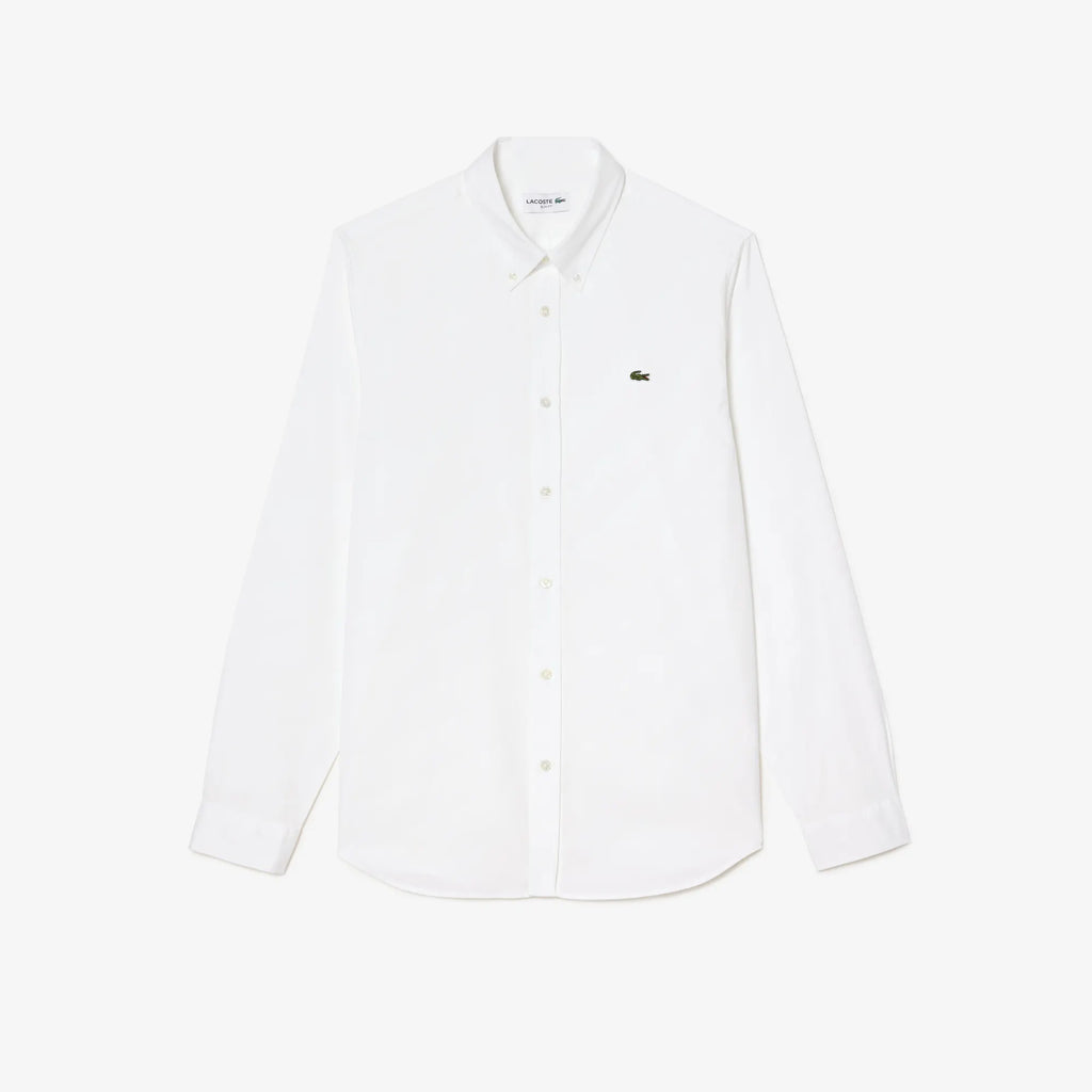 Regular Fit White Linen Shirt