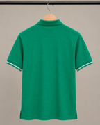L Men Green Polos T-Shirt