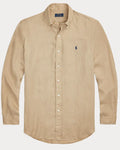 RL Tan LINEN Shirt